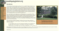 Desktop Screenshot of kansasboguslegislature.org